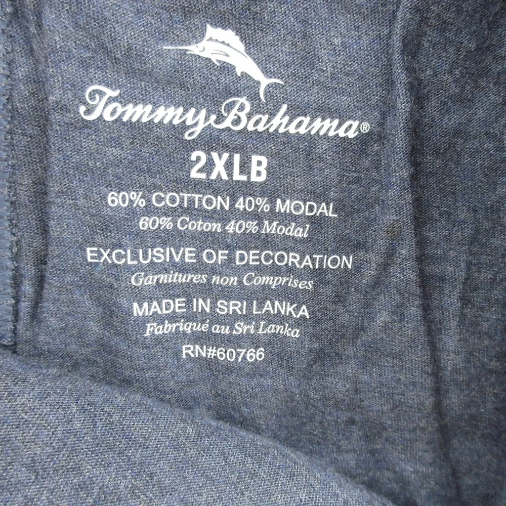 Tommy Bahama Mens Big & Tall Lounge Pants Jersey Heather 2XLB New